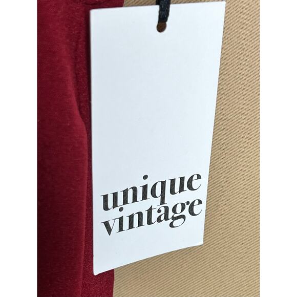 Unique Vintage Red Sequin Top Swing Retro Dress 1X 16 NWT - Picture 7 of 10